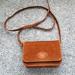 VTG Brown Velvet Mini Bag – 90s Preppy